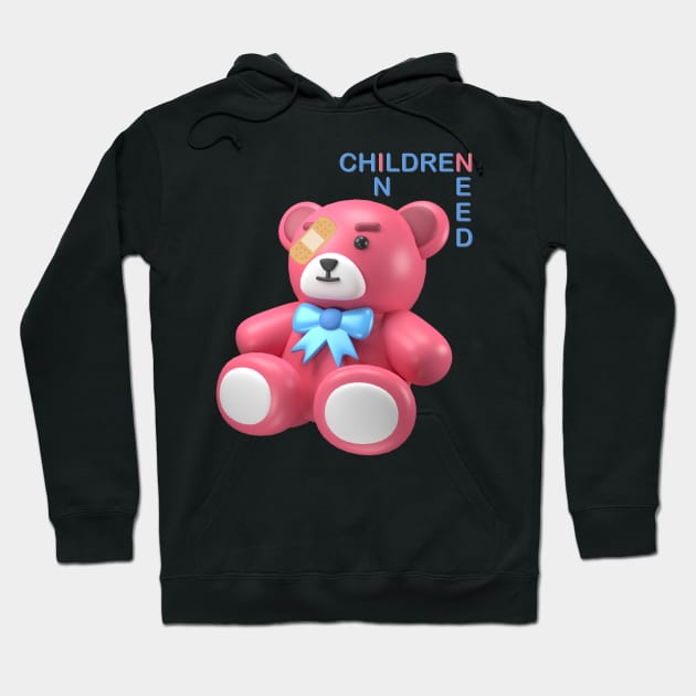 Pudsey Bear, Tesco Pudsey Bear, Pudsey, Bear, Tesco, Tesco Bear, Tesco Pudsey, children in need, pudsey bear Hoodie by DESIGN SPOTLIGHT